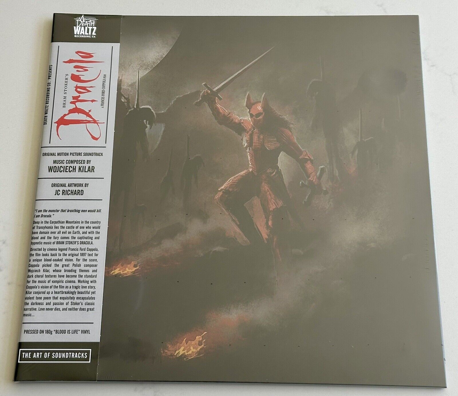 Bram Stoker\'s DRACULA Soundtrack LP Record on Colored Vinyl MONDO NEW - In Hand