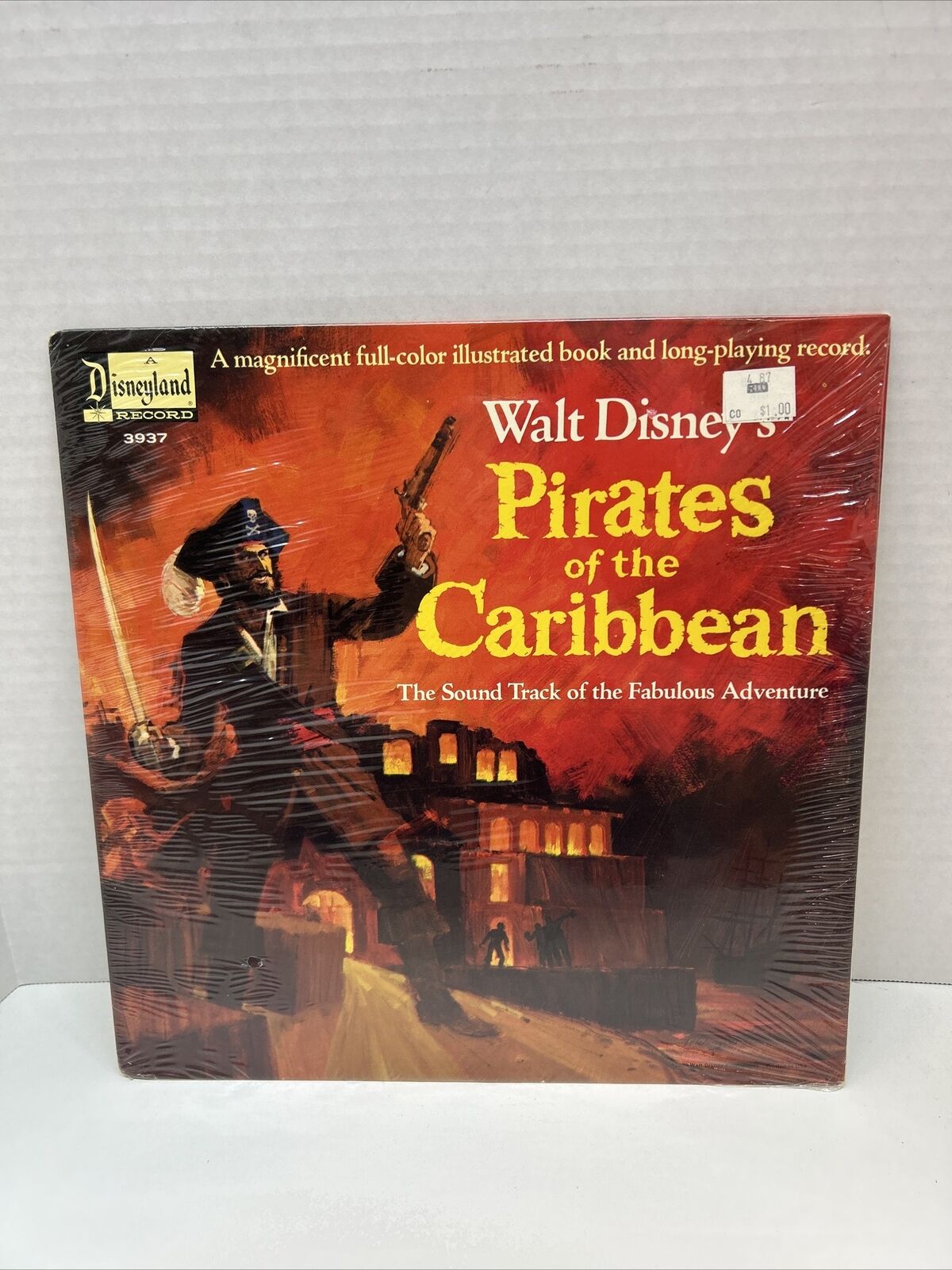 Disney's 'Pirates of the Caribbean' 1968 Disneyland Record with Book NEW