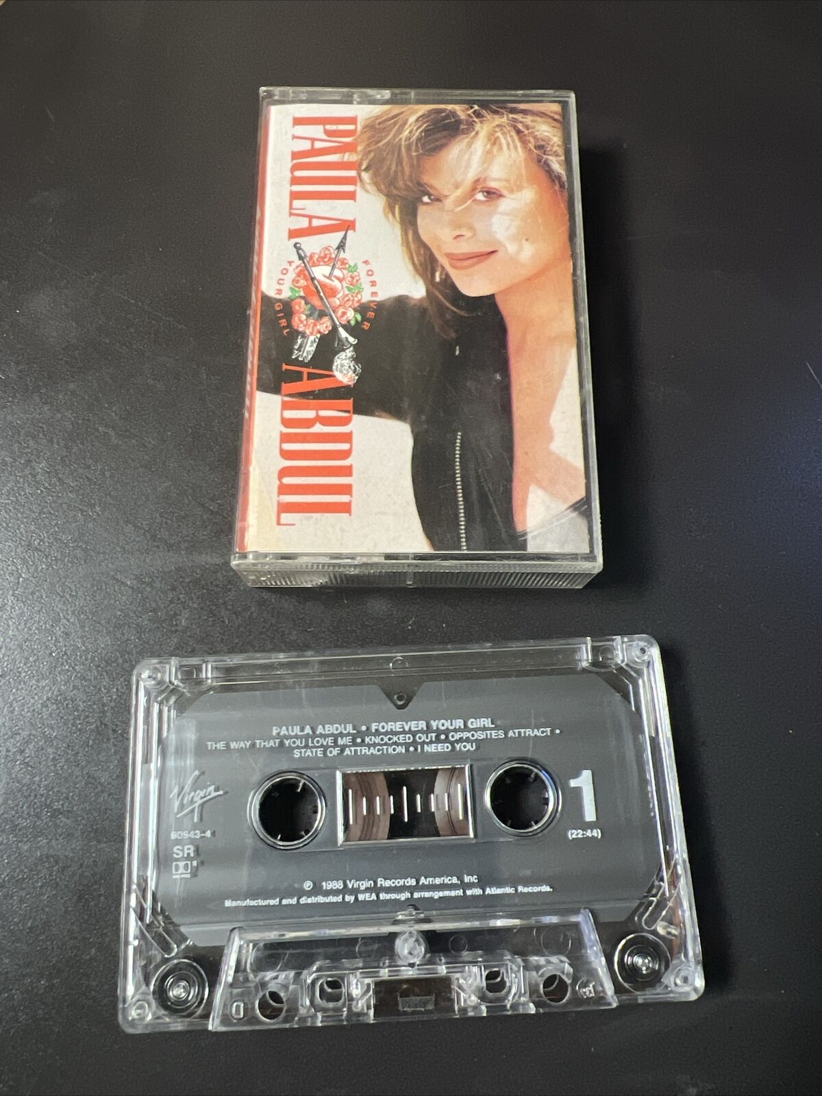 PAULA ABDUL FOREVER YOUR GIRL 1988 Pop Vintage Cassette Tape 