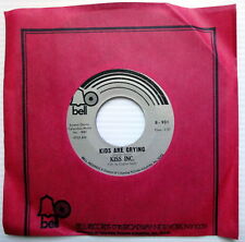 KISS INC Hey Mr Holy Man / Kids Are Crying 45 on Bell Label Psych MINT HEAR IT picture