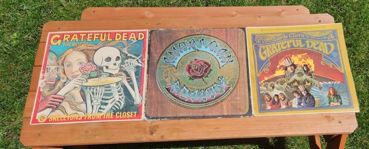 Grateful Dead Vinyl LOT Skeletons AMERICAN BEAUTY VINTAGE JERRY GARCIA BOB WEIR