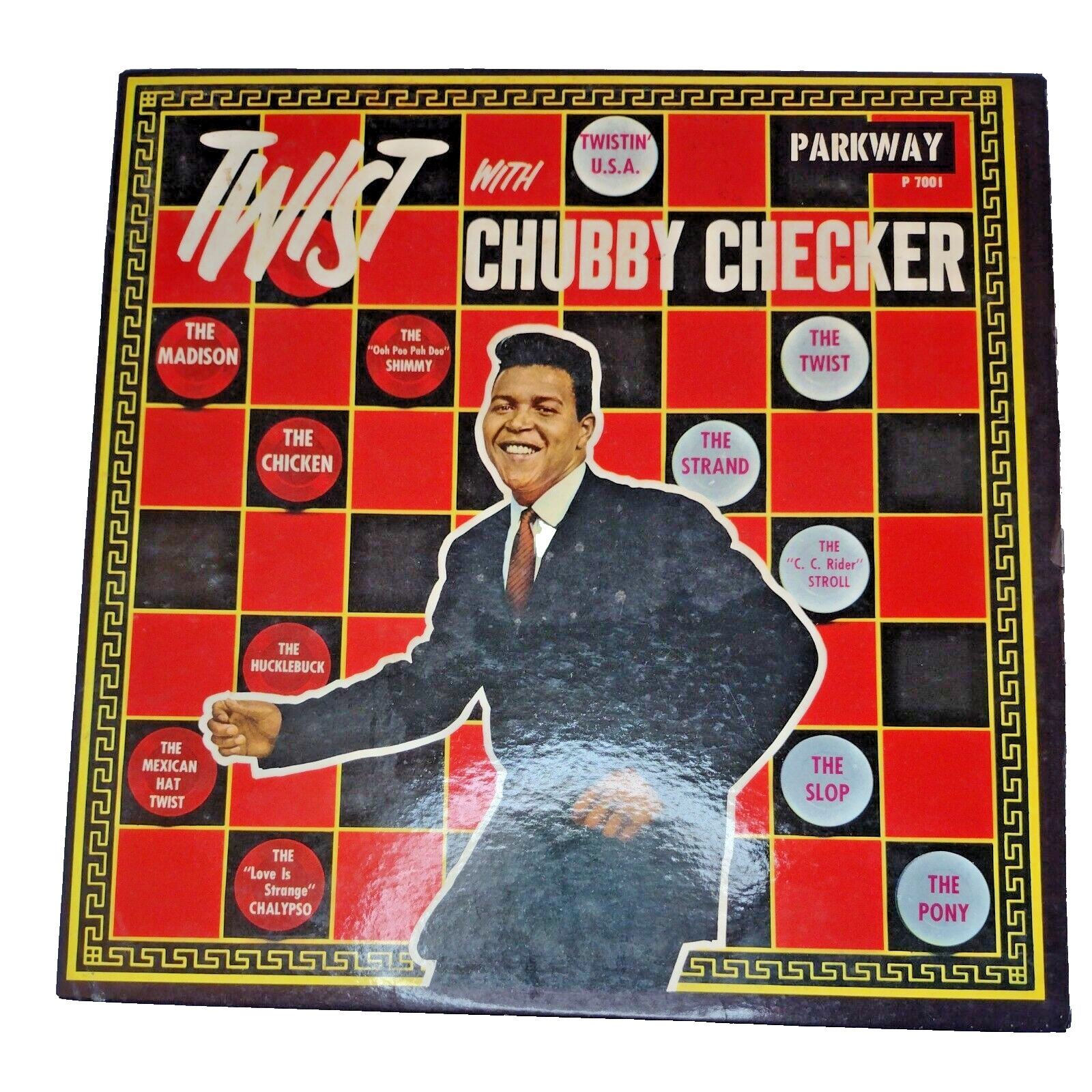 1960 Twist with Chubby Checker LP Vinyl Record VG Parkway Records P7001 VG /VTG 