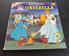 Vintage Walt Disney's Story Of Cinderella Book And Record Set Vinyl picture