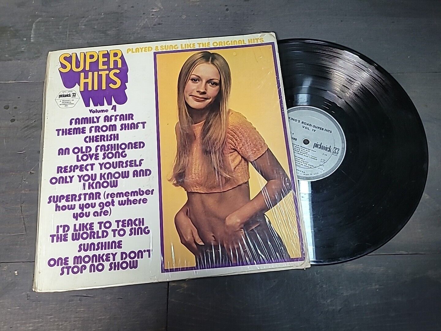Super hits volume 4 -Album 33rpm Rare Nice Partial Seal Vintage Vinyl Kings Road