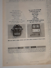1965 Sony Vintage Print Ad Tape Recorder Portable Reel-to-Reel Music Voice Play picture