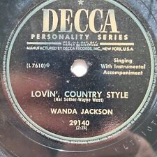 Wanda Jackson You Cant Have My Love/Lovin' Country Style Decca 29140 78RPM picture