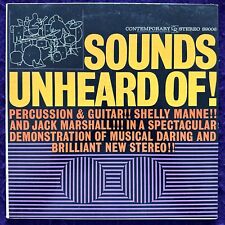 SHELLY MANNE JACK MARSHAL Sounds Unheard Of '62 CONTEMPORARY Stereo Jazz VG+/EX picture