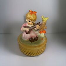 Hummel Figurine Girl Playing Guitar on Hill picture