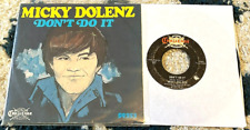 Mickey Dolenz (The Monkees): Don't Do It 45 US w/picture sleeve VG-/Strong VG picture