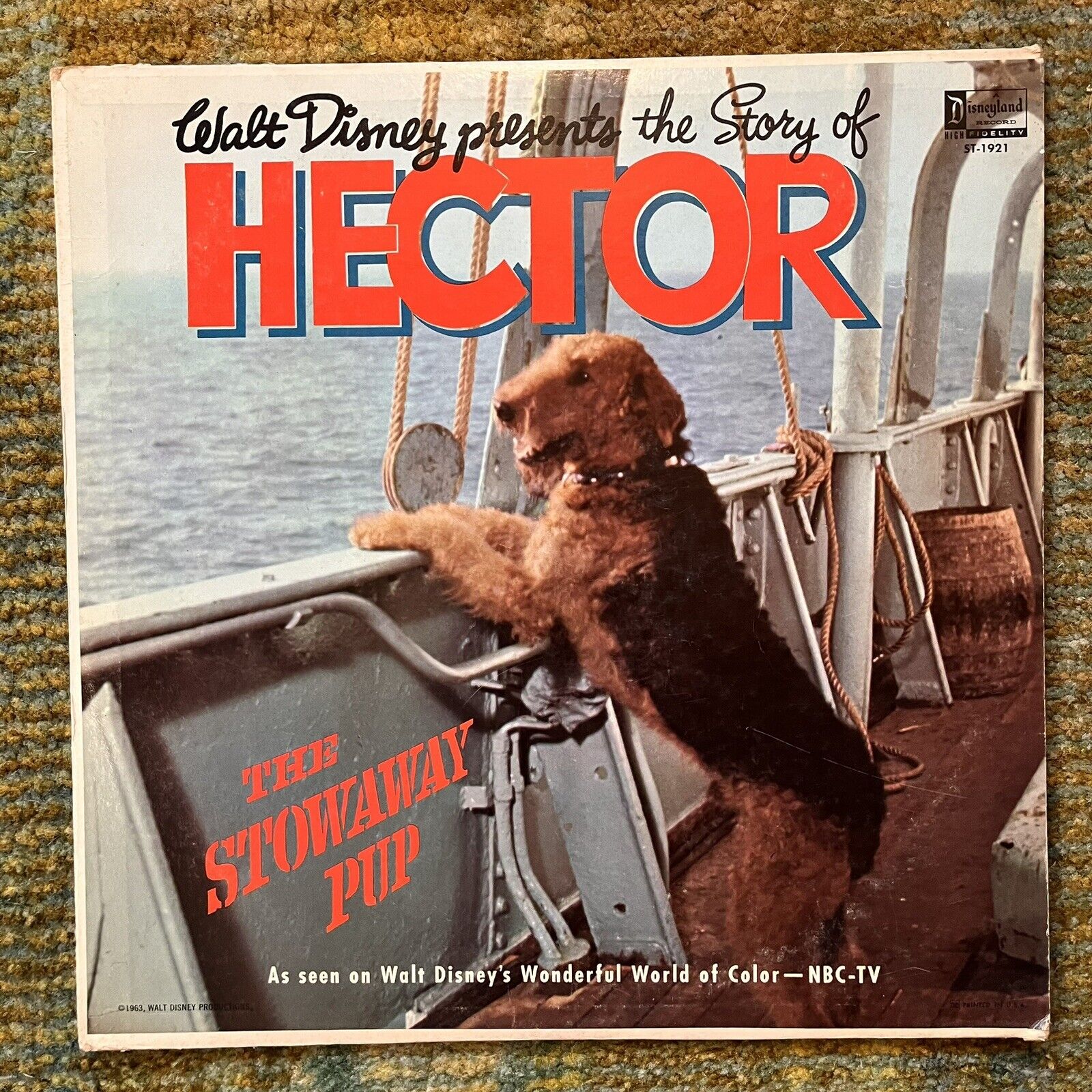THE STORY OF HECTOR: THE STOWAWAY PUP; DISNEYLAND TV SOUNDTRACK Electrosonic