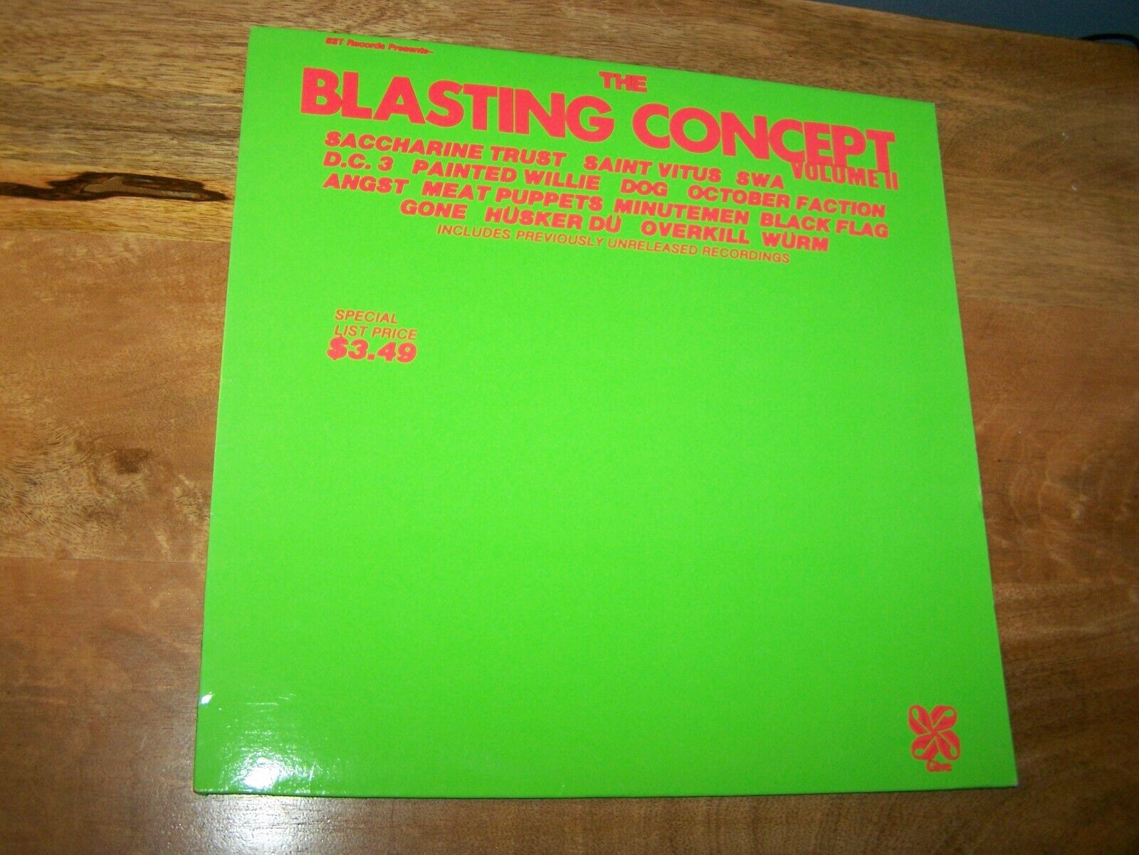THE BLASTING CONCEPT VOLUME II - VARIOUS ARTISTS - 1986 SST COMPILATION LP 