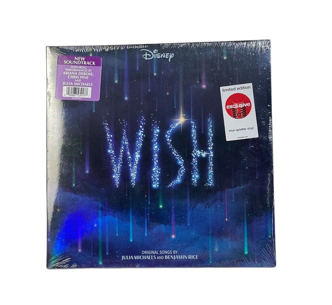 DISNEY WISH SOUNDTRACK Target Exclusive Limited Blue Splatter Vinyl Record NEW