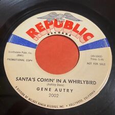 Gene Autry: Santa's Comin' In A Whirlybird / Jingle Bells 45 picture