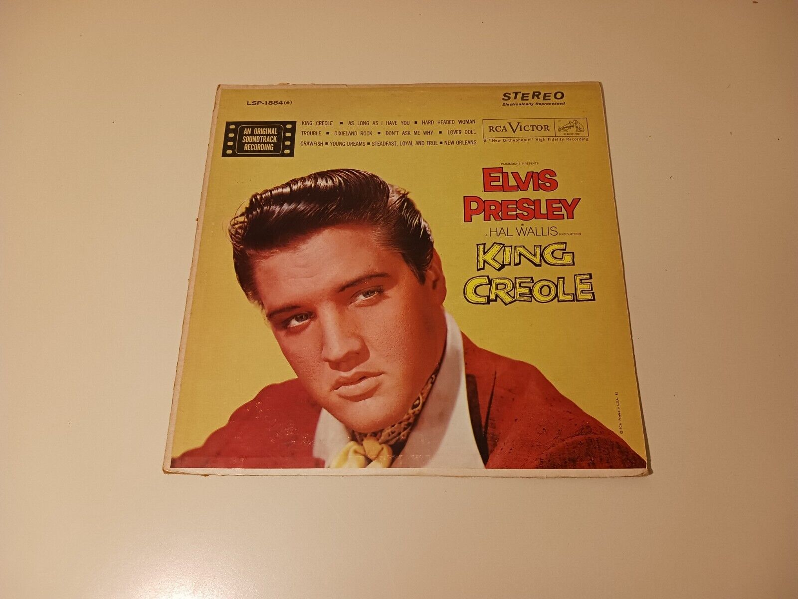 Elvis Presley King Creole - Stereo White Top RCA LP - BEAUTIFUL Vintage