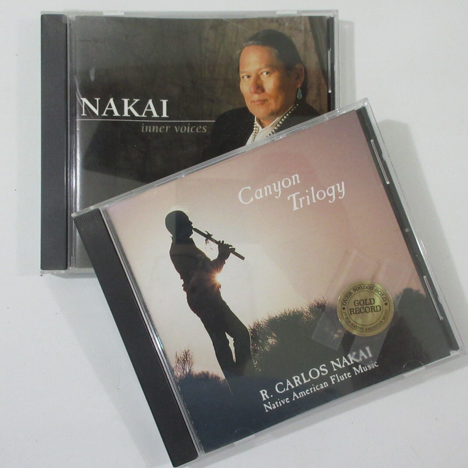Nakai R. Carlos Canyon Trilogy Inner Voices Native American Flute Music 2 CD Lot