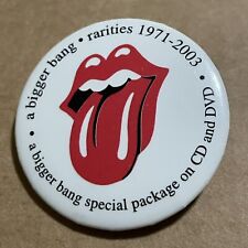 ROLLING STONES A Bigger Bang Promotional 1.5” Button - Classic Rock - NEW picture