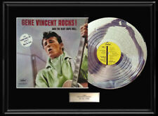 GENE VINCENT ROCKS RARE WHITE GOLD SILVER PLATINUM TONED RECORD LP RARE NON RIAA picture