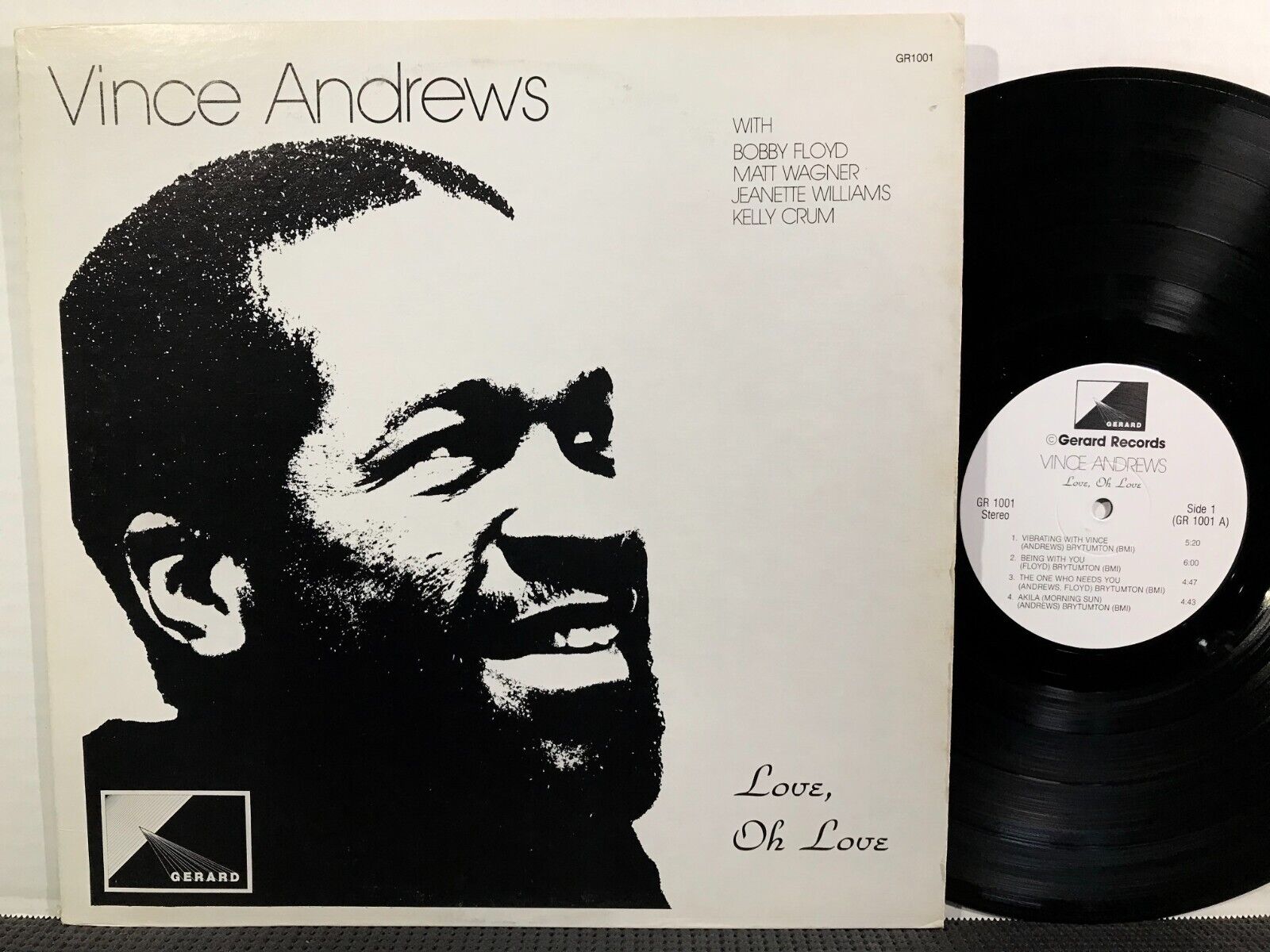 VINCE ANDREWS Love, Oh Love LP GERARD RECORDS GR 1001 STEREO 1983 Ohio Jazz Funk