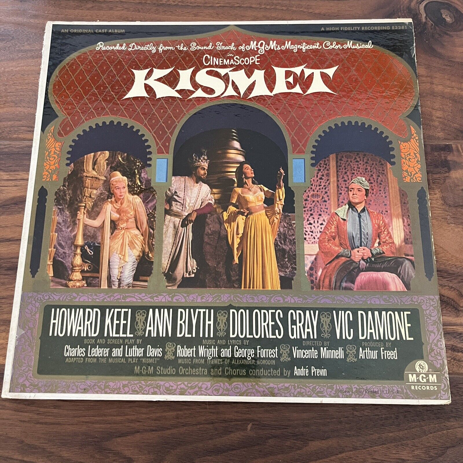 KISMET Soundtrack Howard Keel 1955 MGM E-3281 Unbreakable Vinyl LP Record