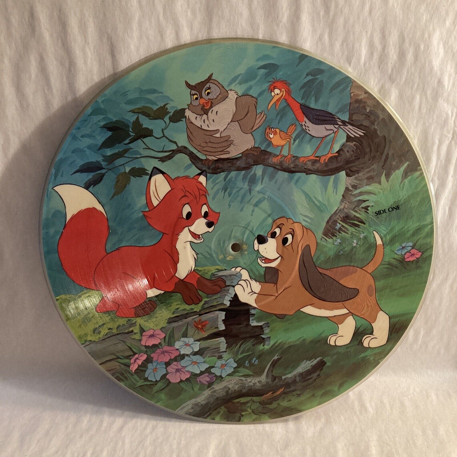 Fox and the Hound Picture Disc Vinyl LP Record Walt Disney 12\