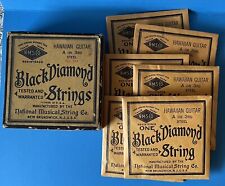 Vintage Black Diamond Hawaiian Guitar Strings A or 3rd Steel With Box No. 544 picture