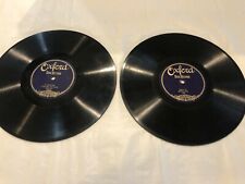 2 Oxford Disc Records one-sided Calgary Baritone Solo 146 & O Lipton San Japanes picture