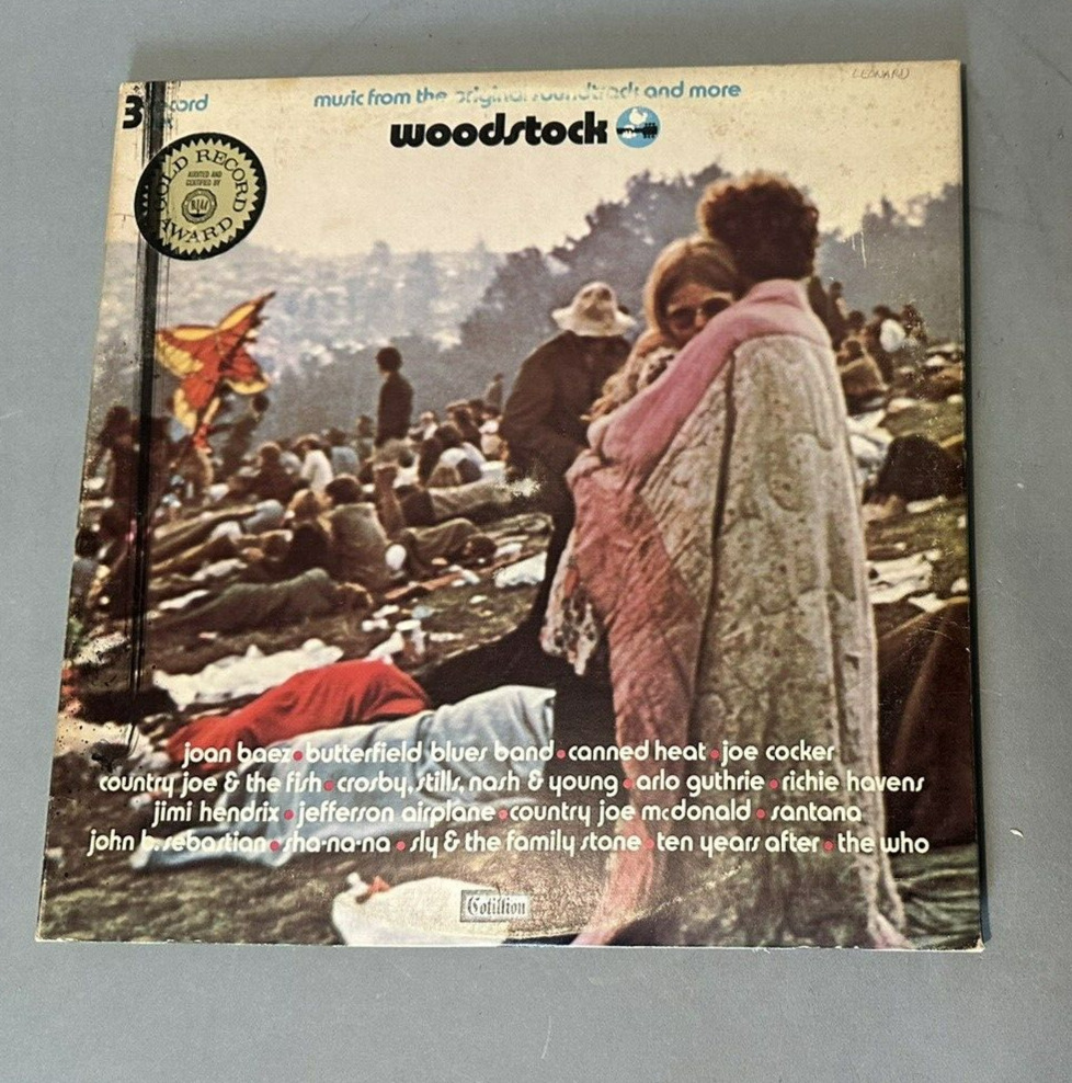 Woodstock Original Soundtrack Vintage Vinyl Record Album
