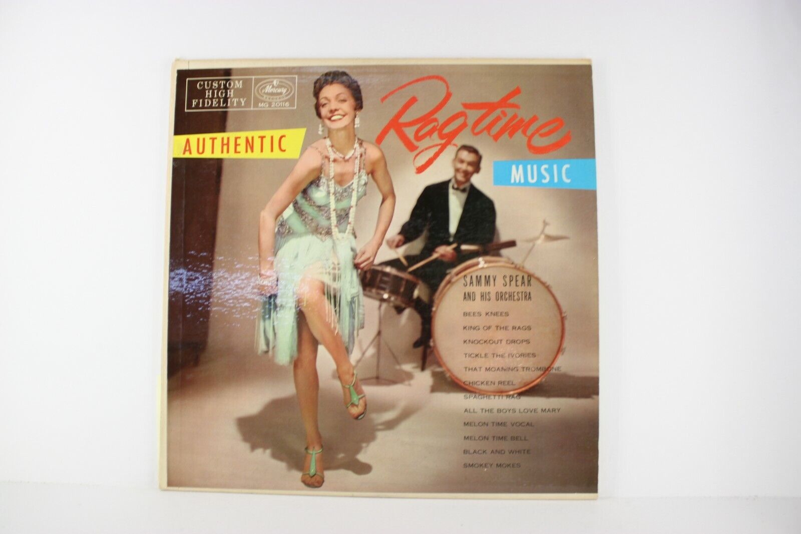 Authentic Ragtime Music Sammy Spear & his Orchestra Vintage Vinyl LP Record 