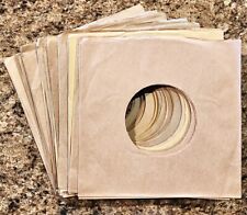 Vintage Brown/Tan 45 RPM Sleeves Lot of 25 VG+/EX picture