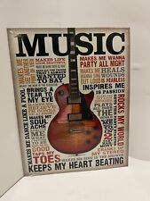 tin vintage music lover sign picture