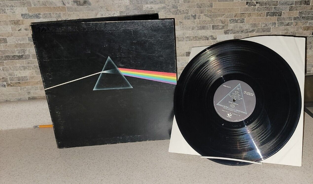 Original Vintage 1973 Pink Floyd The Dark Side of the Moon Vinyl LP Record 
