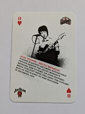 2006 Alex Turner / Arctic Monkeys Jim Beam Music Collector Playing Card 8 Hearts picture