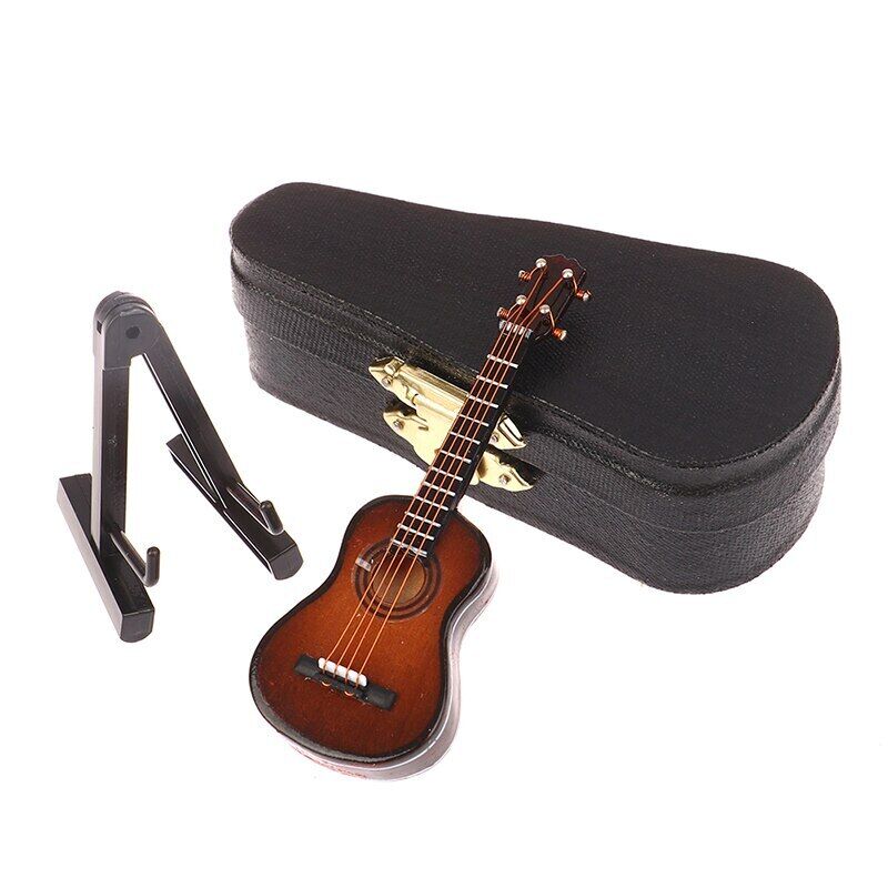 Guitar Model Replica /Stand Case Spot goods Mini Musical Instrument Ornament