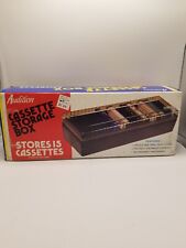 Vintage Woolworth Audition 15 Cassette Storage Box With Original Sleeve  picture