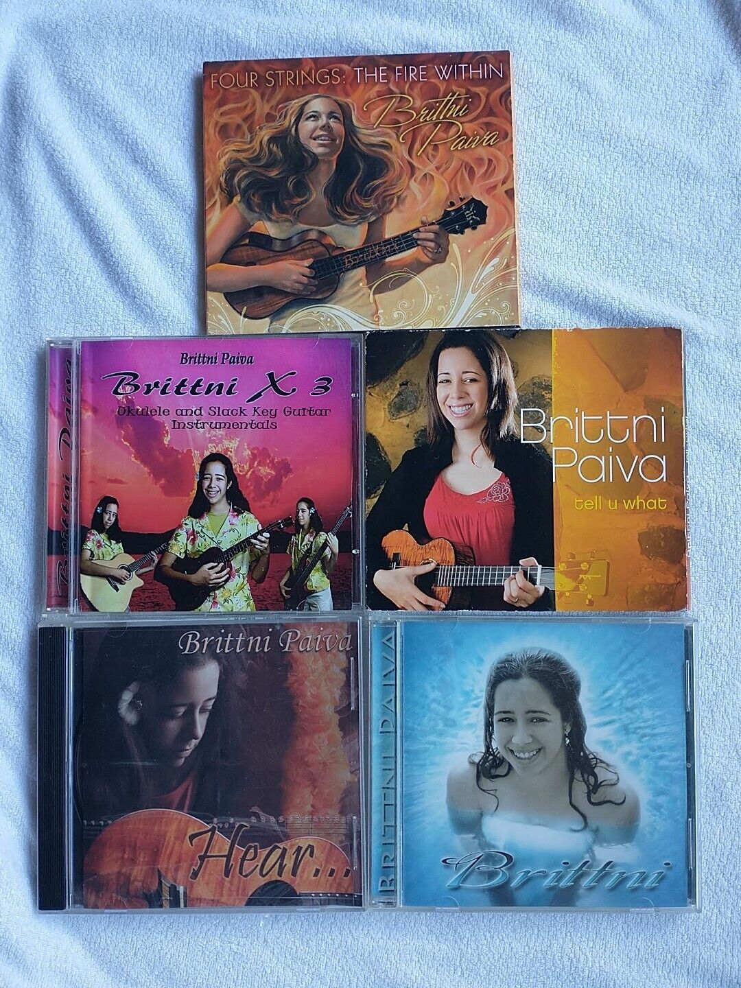 Brittni Paiva: FIVE CD BUNDLE LOT  FOUR STRINGS CURRENTLY OUT OF PRINT