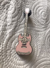 Vintage Hard Rock Cafe Oct 2002 Stop Breast Cancer For Life Pink Guitar Pin  picture