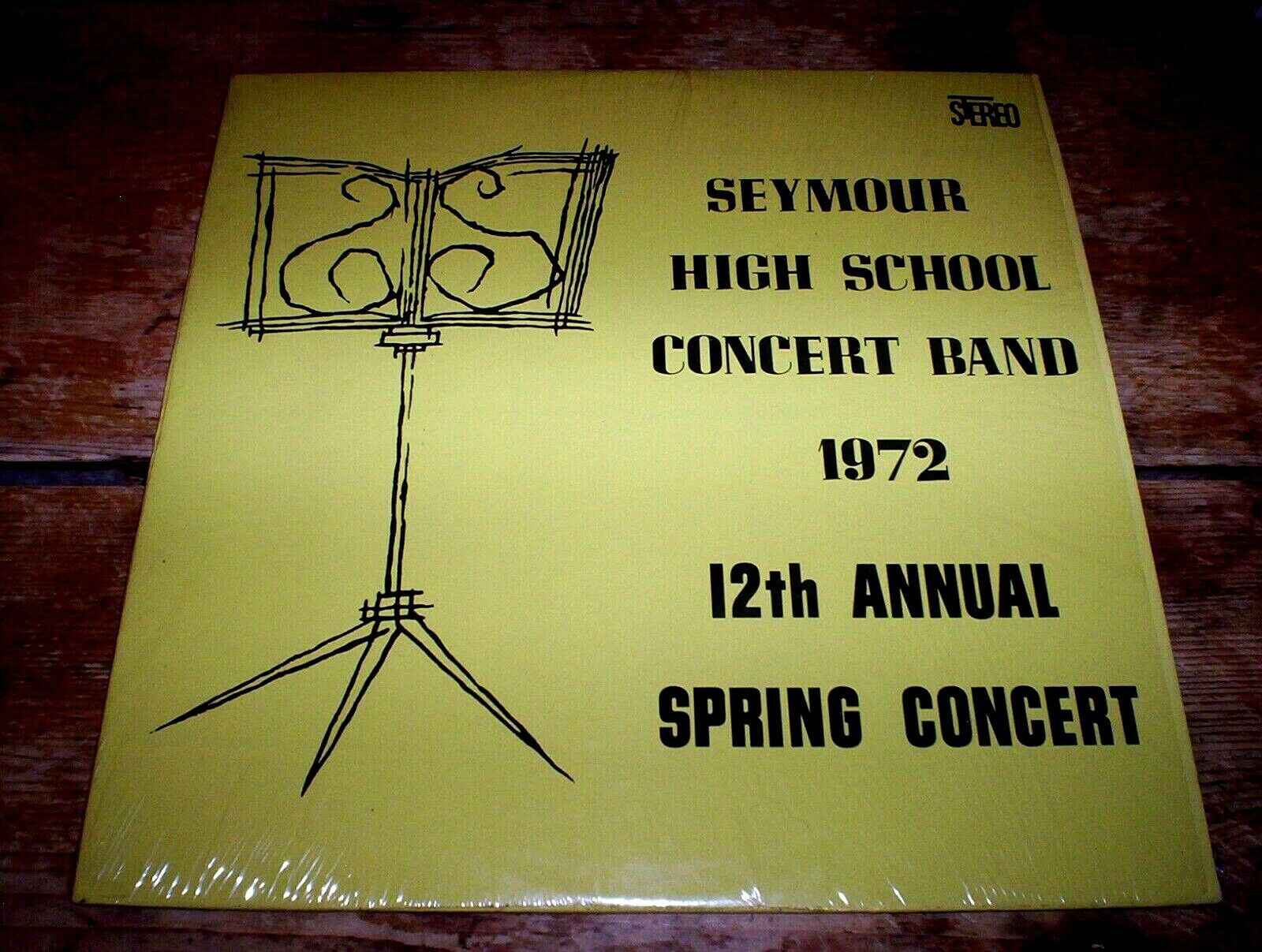 SEYMOUR HIGH SCHOOL CONCERT BAND 1972 12th ANNUAL SPRING CONCERT LP in shrink NM