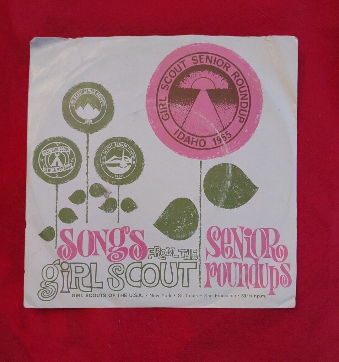Songs From Girl Scout Senior Roundups 33.3 RPM GS Round Up 1965