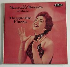 Marguerite Piazza Memorable Moments In Music Vinyl 33rpm Coral Red Label picture