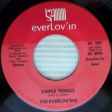THE EVERLOV'INS simple things MONO b/w STEREO near-Mint funk soul 45 c1880 picture