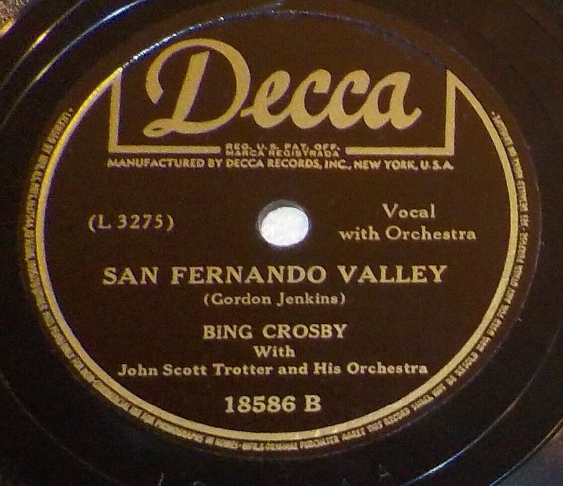 Bing Crosby 78 Poinciana / San Fernando Valley SH1E