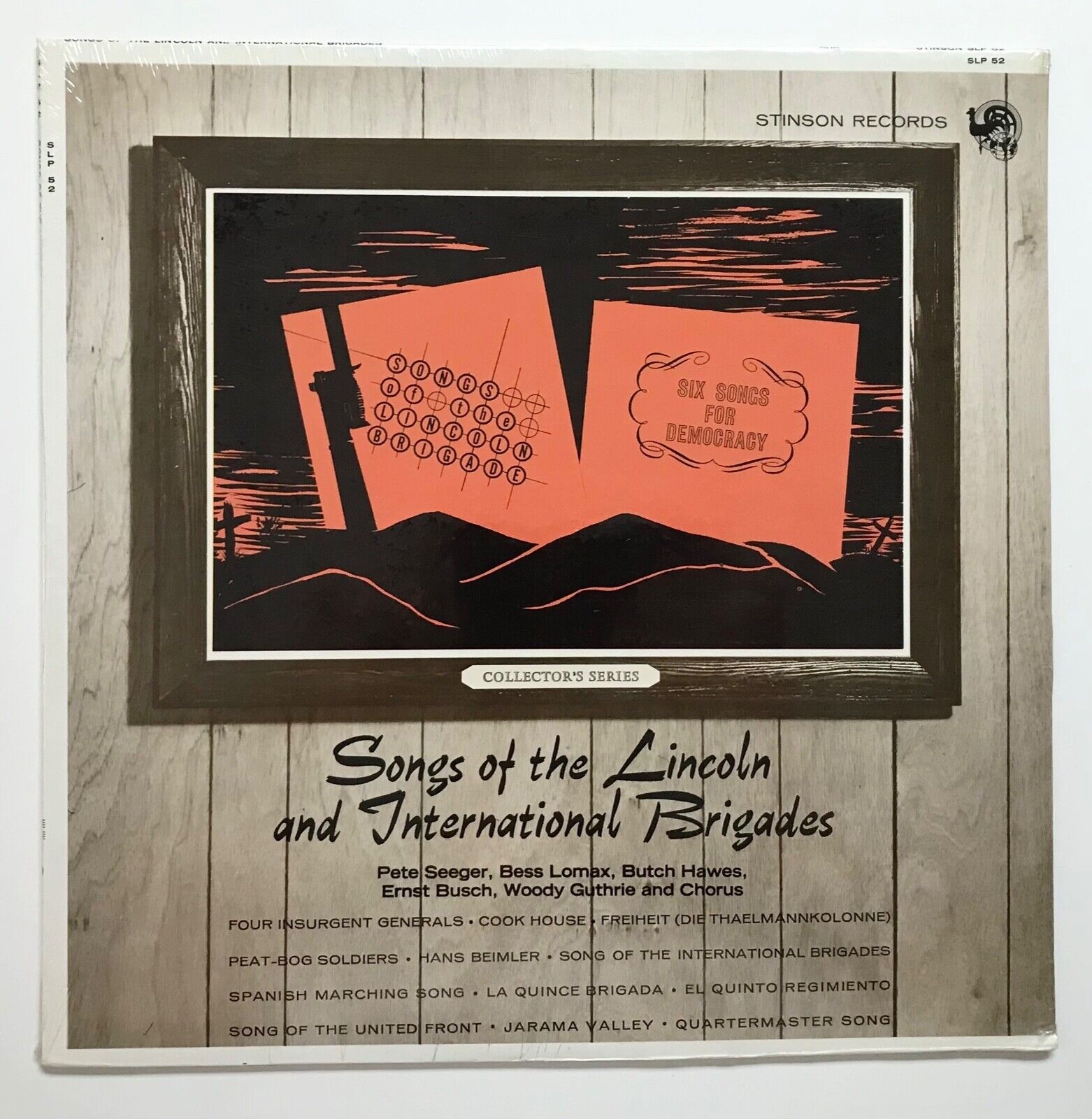 WOODY GUTHRIE: PETE SEEGER: Songs Lincoln International Brigades (LP Sealed)