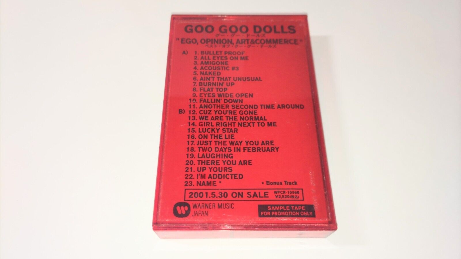 Rare GOO GOO DOLLS [EGO, OPINION, ART & COMMERCE] Promotion Music Cassettes JP