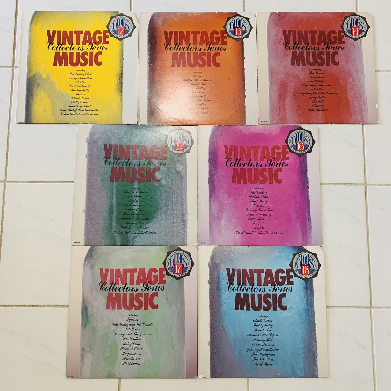 MCA Records MCA Oldies Vintage Music Collectors Series Vol. 12-18 Lot of 7 LPs