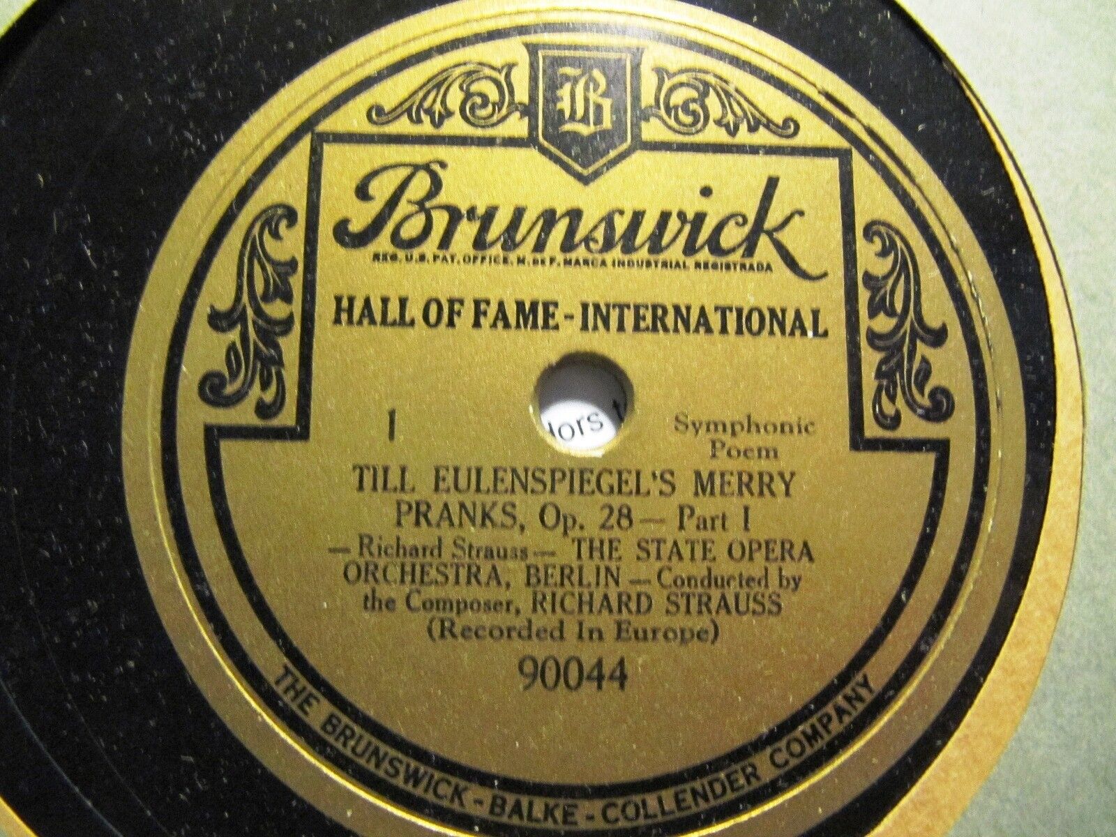 1929 RICHARD STRAUSS conducts TILL EULENSPIEGEL BERLIN Philharmonic 2x 78 90045