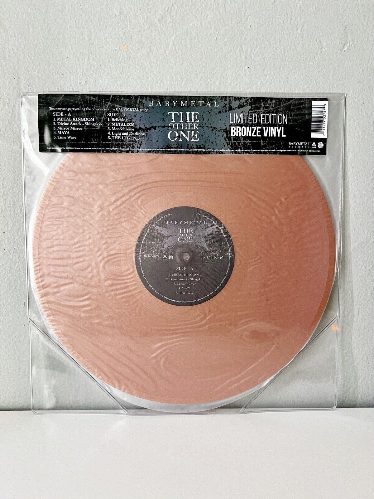 Babymetal The Other One Vinyl LP Bronze Color Press Exclusive Limited Out Of 200