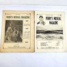 1920s Vintage Perry's Musical Magazines Sheet Music Lot of 2 Popular Songs Dance picture