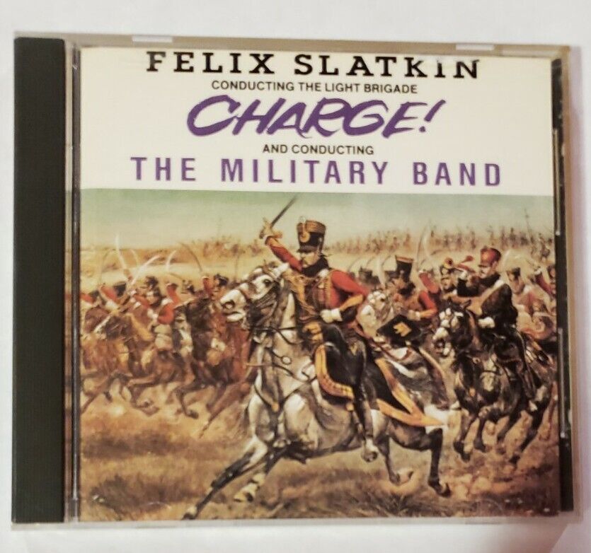 FELIX SLATKIN Conducting Light Brigade CHARGE & The Military Band CD RARE