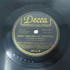 Vintage Bud Freeman - Keep Smiling at Trouble - 18113B Decca 1935 Vinyl Record picture
