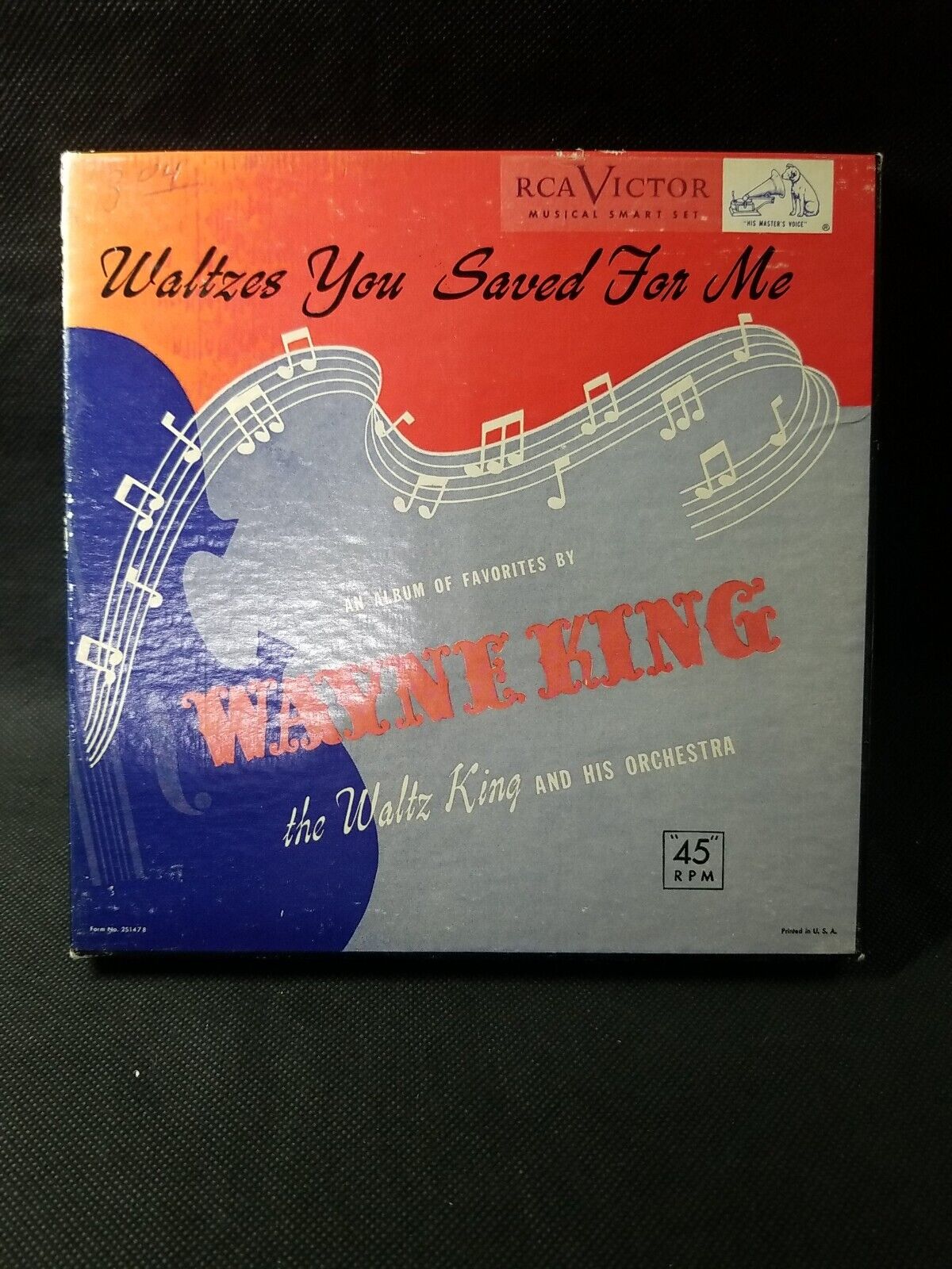 VTG Wayne KING Orchestra RCA Victor 45 RPM Waltzes you saved for me Box Set